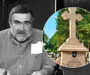 Janusz Rewiński odszedł rok temu. Jego imponujący grób zaskakuje każdego, kto przechodzi obok. Ten detal zwraca uwagę