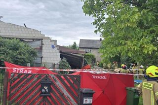 Tragedia w powiecie myszkowskim. Dwie osoby zginęły pod gruzami hali