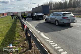 Karambol na A1 pod Częstochową. Wielki korek