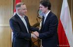 Prezydent RP Andrzej Duda i premier Kanady Justin Trudeau. Spotkanie z Premierem Kanady w bazie marynarki wojennej Canadian Forces Base Esquimalt