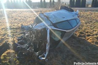 Policja opublikowała przerażające zdjęcie! Tak skończyli 22-latek i jego pasażerka, wyprzedzając kolumnę aut