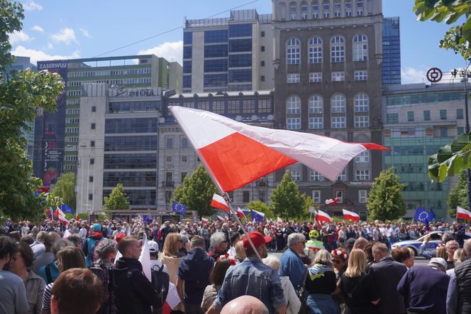 "Wielki Marsz Patriotów" Rafała Trzaskowskiego w Warszawie 25.05.2025