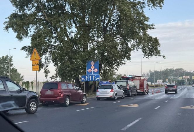 Potworny wypadek w Płocku. Wypadli z drogi, uderzyli w drzewo. Dwoje ludzi spłonęło w samochodzie	