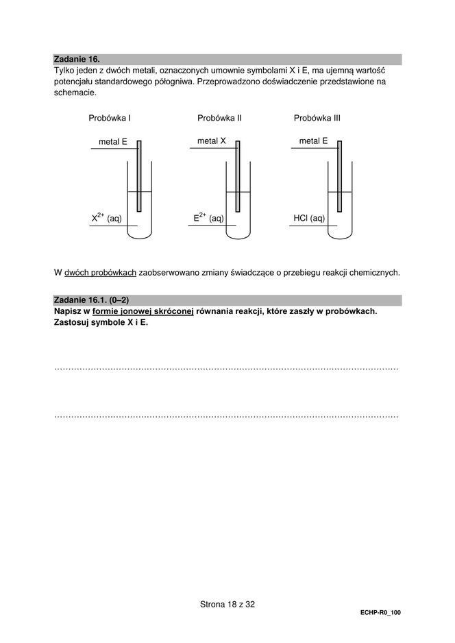 Matura 2025 chemia rozszerzona - arkusz CKE 16.05.2025 - Formuła 2015