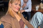 Barwy szczęścia na planie. Justin (Jasper Sołtysiewicz), Ola (Michalina Robakiewicz)