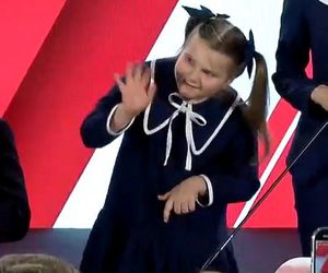 Karol Nawrocki z rodziną. Jego córka skradła show na wieczorze wyborczym