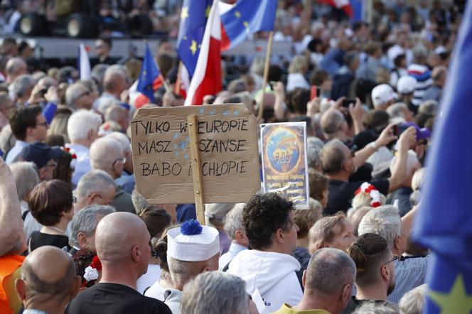 Wiec Donalda Tuska w Warszawie